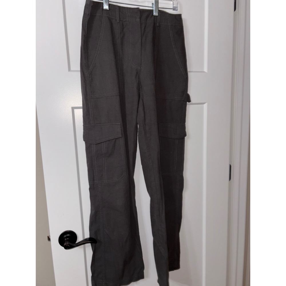 White Fox Cargo Pants‎ XS Gray Cotton Utility Style Streetwear Casual
